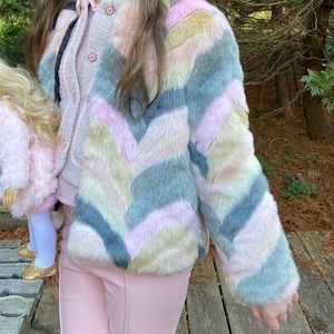 Kidpic Super Cute Fun Fur Jacket